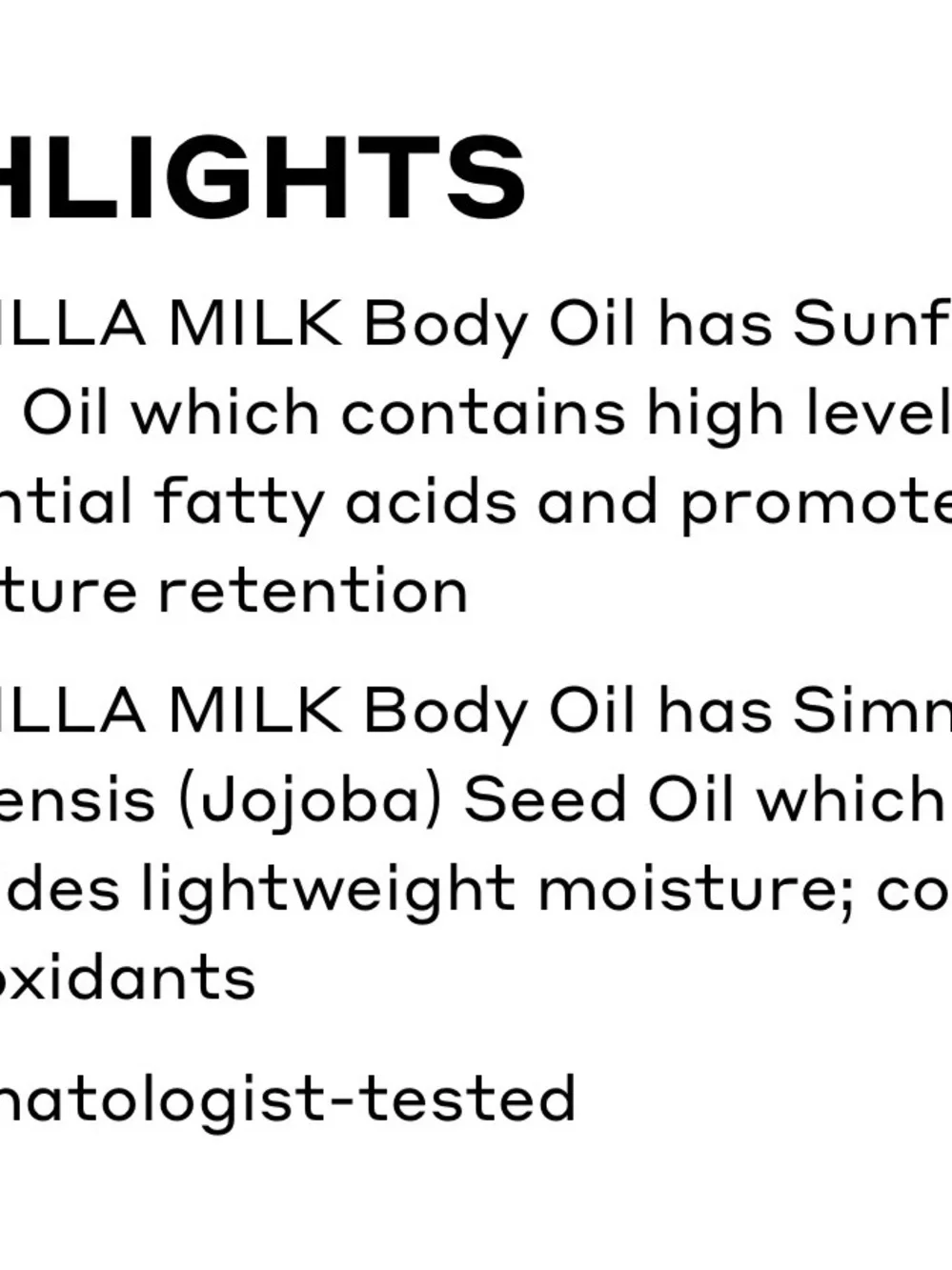 Brooklyn Ellis - Vanilla Milk Shimmering Body Oil